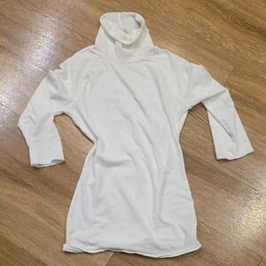 FP Movement by Free People Off White Turtleneck, 3/4 sleve top (T)